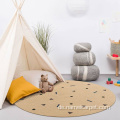 Jute -Spielmatten für Babykinder Kinderbabys